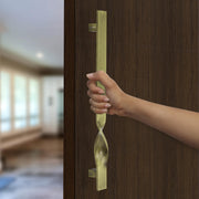 Plantex Heavy Duty Main Door Handle/14 Inch Door Handle for Main Door/Pull-Push Door Handle for Wooden & Glass Door - Pack of 1 (S-110-Brass Antique) - 3 Years Warranty