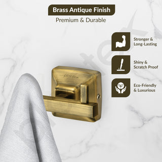 Plantex 304 Grade Stainless Steel Robe Hook/Cloth-Towel Hanger/Door Hanger/Hook/Bathroom Accessories - Squaro (Antique)