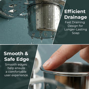 Plantex J4 Stainless Steel Toothbrush Holder for Bathroom/Toothbrush Stand for Bathroom/Tumbler Holder/Bathroom Accessories (Chrome Finish) Angel