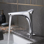 Plantex Wash Basin Mixer Tap/Brass Hot & Cold Basin Mixer Faucet/Deck Mount Pillar Spout for Bathroom Sink - Pack of 1 (4603, Chrome)