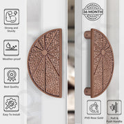 Plantex Door Handle/8 Inch Main Door Handle/Door Handle for Home/Pull-Push Door Handle/Door Accessories - Pack of 1 (Rose Gold)