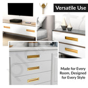 Plantex Sliding Door Handle/Concealed Handle for Sliding Door/224mm Concealed Handle for Wardrobe/Kitchen Cabinet - Pack of 2 (PVD Gold)