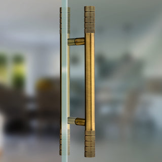 Plantex Heavy Duty Main Door Handle/Door & Home Decore/14 Inch Main Door Handle/Pull-Push Handle - Pack of 1 (Brass Antique) - 3 Years Warranty