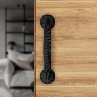 Plantex 10 Inch Main Door Handle for Wooden Doors - Pull-Push Handle Accessories (Pack of 1, Black)