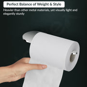 Plantex Smero Pure Brass Toilet Paper Roll Holder for Washroom/Tissue Holder/Toilet Paper Holder Stand for Bathroom/Kitchen/Bathroom Accessories - Aqua(Chrome)