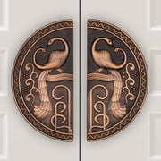 Plantex 8 inches Heavy Duty Main Door Handle/Pull Push Round Shape
