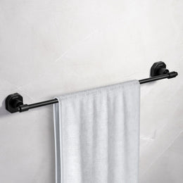 Plantex 304 Grade Stainless Steel Towel Rod/Towel Rack for Bathroom/Towel Bar/Hanger/Stand/Bathroom Accessories - Nipron (24 Inch - Black)