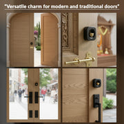Plantex Square Door Chime with Brass Bell/Dopamine Door Bell for Home/Temple & Meditation Bell for Positive Energy & Home DÃƒÂ©cor - Pack of 1 (DTK-292 - Black)