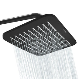 Plantex ABS Shower Head for Bathroom/360° Rotatable Hand Shower Head for bathroom/Rain Showers Head for bathroom/Pressurized Showers Head – (Matte Black)