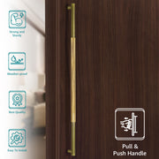Plantex Door Handle/Heavy Duty 1200 mm Main Door Handle/Door & Home Decor/Pull-Push Handle - Pack of 1 (Brass Antique & Gold) - 3 Years Warranty