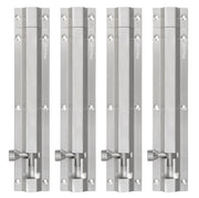 Plantex Stainless Steel 8 inch Tower Bolt/Tower Bolt for Home,Offices Doors and Windows/Tower Bolt for Main Door/Door Latch/Kundi/Chitakini/Door Latch for Main Door and Windows (Chrome, Pack of 4)