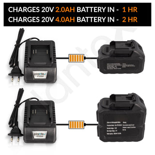 Plantex 21V Battery Charger/Charging Currant 2 Ampier/Power Charger (FA-1201600ST, Black)