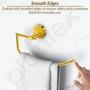 Plantex 304 Grade Stainless Steel Towel Ring/Hand Towel Holder/Towel Hanger for Bathroom/Napkin Holder for Wash Basin/Bathroom Accessories - Oreo (Gold)