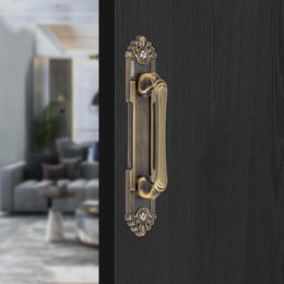 Plantex Heavy Duty 8 Inch Main Door Handle/Pull Push Handle for Home & Hotel/3 Years Warranty Pack of 1 (294,Brass Antique Finish)