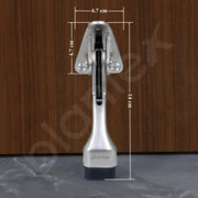 Plantex Door Stopper for Home Hydraulic/Gate Stopper for The Door with Rubber Grip 5-Inch Long Door Stops for The Wooden Door - (Pack of 4) 186-Satin