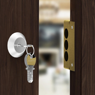 Plantex Heavy Duty Dead Bolt Lock/Rim Lock Set for Home/Office/Hotel – Pack of 1 (Brass Antique)