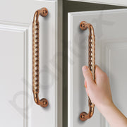 Plantex Cabinet Handle/Kitchen Cabinet Door Handle/Wardrobe/224 mm Cupboard Handle/Door Pull-Push Handle for Home/Office - Pack of 2 (Rose Gold)