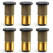 Plantex 3 Inch Sofa Leg for Bed Furniture/Aluminium Sofa Leg for Table/Support Legs/Furniture Leg - Pair of 3 (6 Piece) (DTS-77, Brass Antique & Gold)