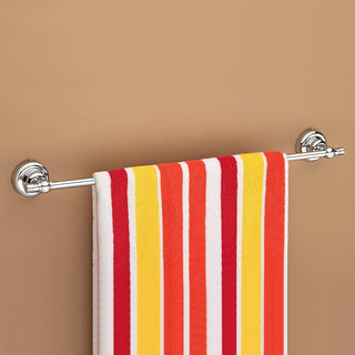 Plantex 304 Grade Stainless Steel 24 inch Towel Hanger for Bathroom/Towel Rod/Bar/Bathroom Accessories Pack of 2, Skyllo (Chrome)