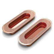Plantex Sliding Door Handle/Concealed Handle for Sliding Door/96mm Concealed Handle for Wardrobe/Kitchen Cabinet - Pack of 2 (Rose Gold)