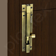 Plantex Door Kit for Single Door/Stainless Steel Door Accessories (10-inch Al-Drop,8-inch Latch,2 Handles of 8 and 7 Inch,7-inch Tower Bolt and 4-inch Door Stopper - (Brass Antique)