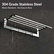 Plantex 304 Grade Stainless Steel Towel Rack for Bathroom/Towel Bar/24 Inch Towel Holder/Towel Hanger/Bathroom Accessories - Pack of 1 (1906, Chrome)