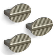 Plantex Knobs for Drawers/Round Drawer Knobs for Cabinets/Pull-Push Knobs for Kitchen/Bedroom Drawer - Pack of 3 (Satin)