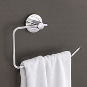 Plantex Towel Ring for Bathroom/Stainless Steel Towel Holder/Towel Hanger for Washbasin/Bathroom Accessories - Pack of 1 (Chrome)