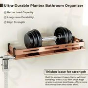 Plantex Shelf for Bathroom/Stainless Steel Shelf/Multipurose Shelf for Bathroom/Bathroom Accessoriece - (15 x 5 Inch, PVD Rose Gold)