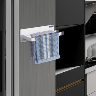 Plantex Magnetic Double Napkin Holder/Towel Holder/Towel Hanger for Kitchen/Bathroom/Bathroom Accessories- (White)