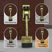 Plantex Gate Stopper for Door/5 Inch Long Door Stopper for Wooden Door/Gate Door Stopper for Main Door (Pack of 3, Brass Antique)