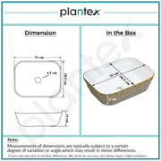 Plantex Designer Wash Basin for Bathroom/Ceramic Table Top Washbasin/Countertop Vessel Sink Basin - (White Art, 20 x 15 x 6 Inch)