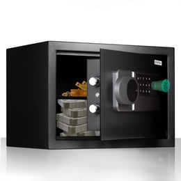 Plantex 23 Litre Digital Safe Locker for Home/Safe Locker Box with Touchscreen Panel/User Dual Code Access with Emergency Key Locks/Locker for Home Jewellery/2 Years Warranty By Plantex (Black)