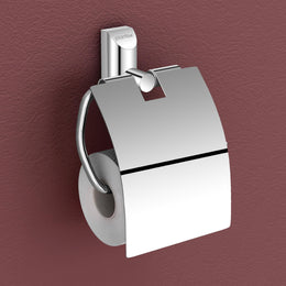 Plantex Smero Pure Brass Toilet Paper Holder/Tissue Paper Stand for Washroom/Bathroom - Superb (Chrome)
