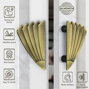 Plantex Door Handle/6 Inch Main Door Handle/Handle for Wooden Door/Pull-Push Door Handle/Door Accessories (Pack of 1, Brass Antique)