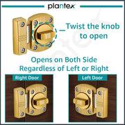 Plantex Heavy Duty Baby Latch for Bathroom/Door Latch Lock for Toilet/Door Stopper for Bathroom/Bathroom Accessories -Pack of 1 (PVD Gold)