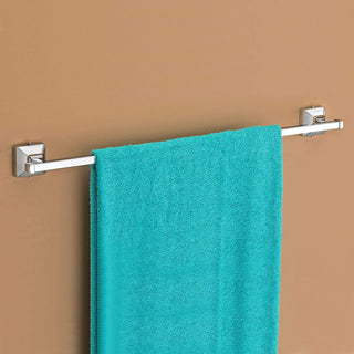 Plantex 304 Grade Stainless Steel Towel Hanger for Bathroom/Towel Rod/Bar/Stand/Bathroom Accessories - Pack of 2, Squaro (24 inch - Chrome)