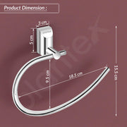 Plantex Pure Brass Towel Holder for Wash basin/Napkin Holder/Towel Ring/Bathroom Accessories - (Chrome Finish) Superb