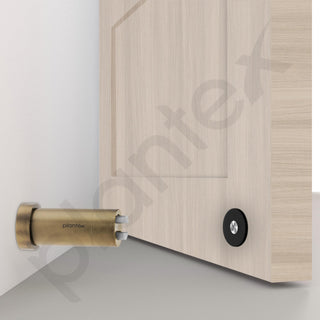 Plantex Door Stopper/Door Magnetic Stoper/Stainless Steel Wall Mounted Magnet Door Stopper/Gate Stopper for Door - Pack of 3 (Brass Antique)