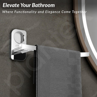 Plantex Stainless Steel Bathroom Towel Holder/Towel Ring for Wash Basin/Hand Towel Hanger/Bathroom Accessories (Chrome - Pack of 4) Dream