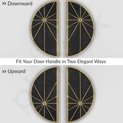 Plantex Door Handle/8 Inch Main Door Handle/Door Handle for Home/Pull-Push Door Handle/Door Accessories - Pack of 1 (Brass Antique, Black)