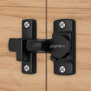 Plantex 180 Degree Sliding Door Lock - Flip Latch for Sliding Gate & Main Door - Baby Latch for Bathroom & Bedroom - Black