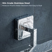 Plantex 304 Grade Stainless Steel Soap Dish for Bathroom/Soap Holder/Soap Stand/Bathroom Accessories - Decan (Chrome)