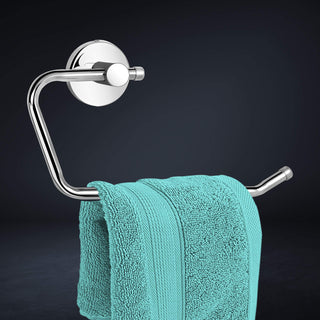 Plantex Stainless Steel Towel Ring for Bathroom/Wash Basin/Napkin-Towel Hanger/Bathroom Accessories - (Chrome) - Pack of 3