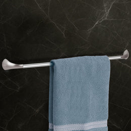 Plantex Smero Pure Brass Towel Hanger for Bathroom/Single Towel Rod/Towel Bar/Bathroom Accessories - Effect (24 Inch-Satin Matt)