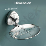 Plantex J4 Stainless Steel Wall Soap Holder for Bathroom/Soap Holder for Kitchen/Soap Stand for Bathroom/Bathroom Accessories (Chrome Finish) Angel