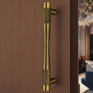 Plantex 14 inch Main Door Handle/Wooden & Glass Door Handle/Pull & Push Handles for All Doors of House, Office, Hotels (Brass Antique, Pack of 1) - 3 Years Warranty