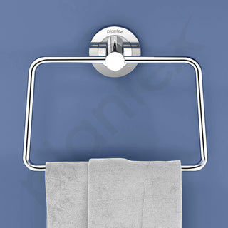 Plantex Stainless Steel Towel Ring for Wash Basin/Towel Hanger for Bathroom/Napkin Hanger/Napkin Ring/Bathroom Accessories (Chrome - Trapezium)