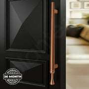 Plantex Main Door Handle/Stainless Steel & Aluminium Door Handle/450mm Pull-Push Handle for Home/Office/Hotel - Pack of 1 (DTMD-413, Rose Gold)