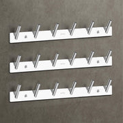 Plantex Wall Hooks for Hanging Cloth/Stainless Steel Towel Hangers/Bathroom Robe Hooks/Door Hangers/Round Wall Hook/Hook Rail for Hanging Keys - 6 Hooks (Pack of 3, Chrome)